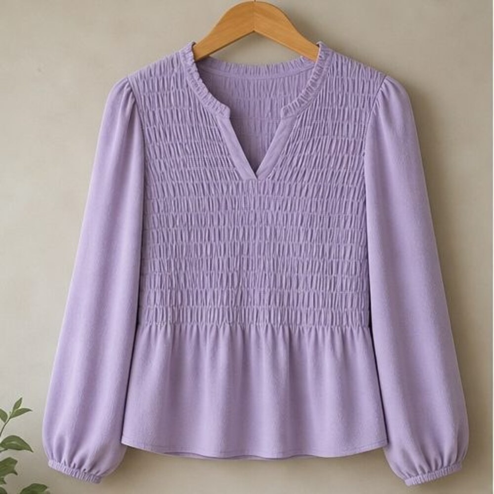Lilac Lace Trim Top